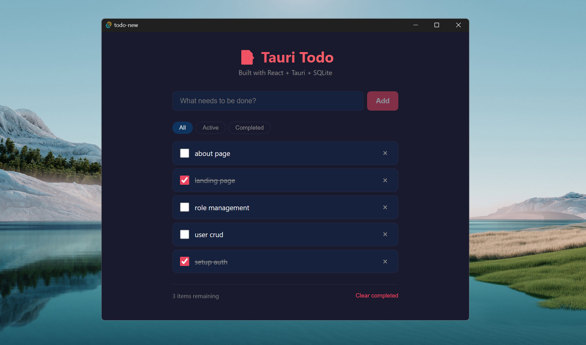 App screenshot
