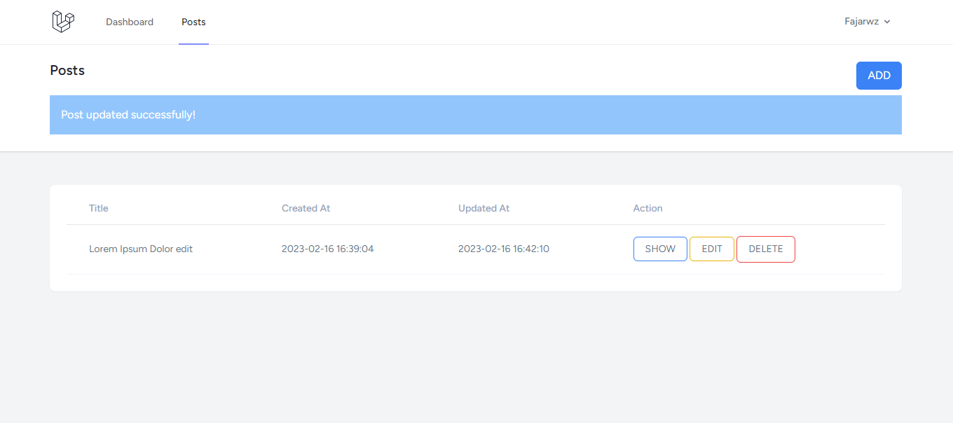 How To CRUD (Create, Read, Update, Delete) With Laravel